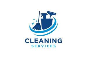 cleaning clean service logo icon vector. vector