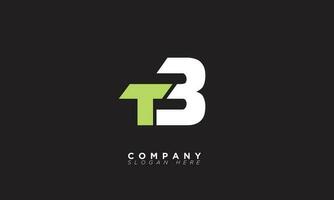 TB Alphabet letters Initials Monogram logo BT, T and B vector