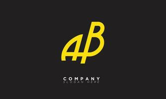 AB Alphabet letters Initials Monogram logo BA, A and B vector