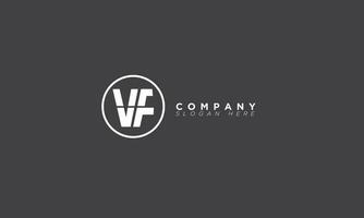 VF Alphabet letters Initials Monogram logo FV, V and F vector