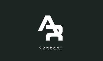 AR Alphabet letters Initials Monogram logo RA, A and R vector