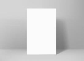 blanco vertical negocio tarjeta modelo. 3d vector Bosquejo para marca