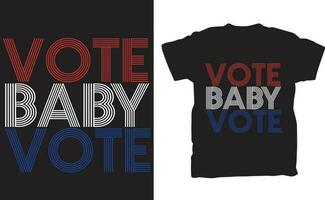 votar bebé votar svg t camisa vector