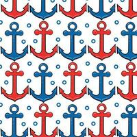 Kids vector seamless pattern with nautical symbols. Marine pattern. Can be used for wallpapers, pattern fills, web page backgrounds, surface textures, textile, wrapping.