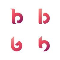 B letter Initial Logo design Template vector