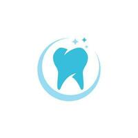 Ilustración de vector de diseño de logotipo dental