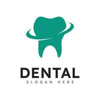 Ilustración de vector de diseño de logotipo dental