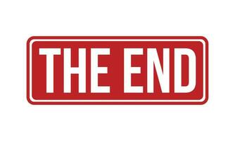 The End Rubber Stamp Seal Vector