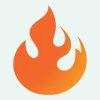 icon logo flame on earth vector