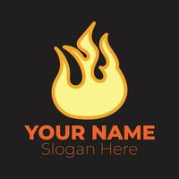 Flame logo design template illustration. vector