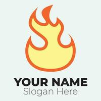 Flame logo design template illustration. vector