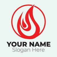 Flame logo design template illustration. vector