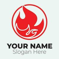 Flame logo design template illustration. vector