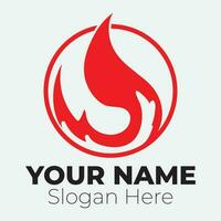 Flame logo design template illustration. vector