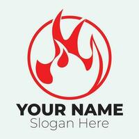 Flame logo design template illustration. vector