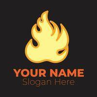 Flame logo design template illustration. vector