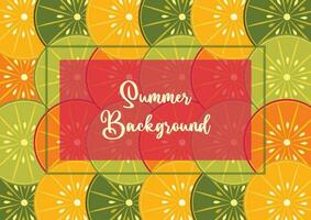 summer background, citrus fruit pattern in refreshing colors. vector illustration for banners, greeting cards, flyers, social media, web.