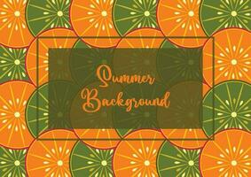 summer background, citrus fruit pattern in refreshing colors. vector illustration for banners, greeting cards, flyers, social media, web.