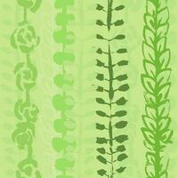 Plant Seamless Grunge Dry Brush Pattern vector