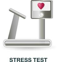 Stress Test icon. 3d illustration from health check collection. Creative Stress Test 3d icon for web design, templates, infographics and more vector