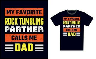 Rock Tumbling T Shirt Design Template Vector