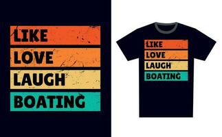 Boating T Shirt Design Template Vector