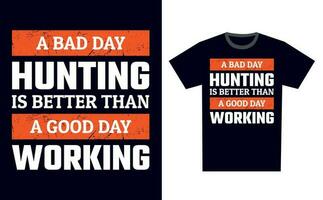 Hunting T Shirt Design Template Vector