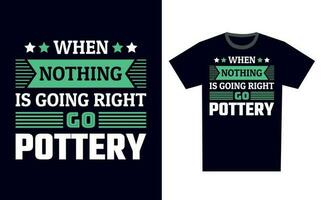 Pottery T Shirt Design Template Vector