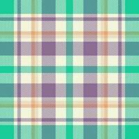 Plaid check pattern. Seamless fabric texture. Tartan textile print. vector