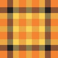 Plaid check pattern. Seamless fabric texture. Tartan textile print. vector