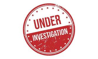 Under Investigation Rubber Stamp Seal Vector