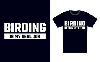 Birding T Shirt Design Template Vector