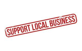 Red Support Local Business Rubber Stamp Seal Vector