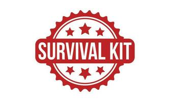 Survival Kit Rubber Stamp Seal Vector