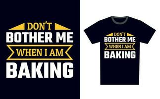 Baking T Shirt Design Template Vector