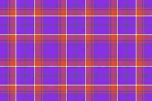 Seamless fabric pattern. Tartan check textile. Background vector plaid texture.