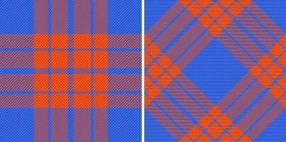 Fabric textile tartan. Seamless plaid check. Pattern background vector texture.