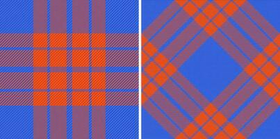 Fabric textile tartan. Seamless plaid check. Pattern background vector texture.