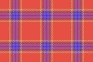 Plaid seamless vector. Background texture textile. Tartan fabric check pattern. vector