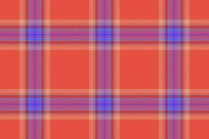 Plaid seamless vector. Background texture textile. Tartan fabric check pattern. vector