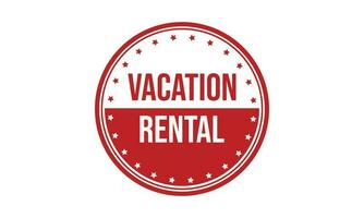 Vacation Rental Rubber Stamp Seal Vector