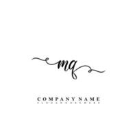 MQ Initial beauty floral logo template vector