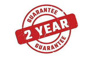 2 Year Guarantee Rubber Stamp vector
