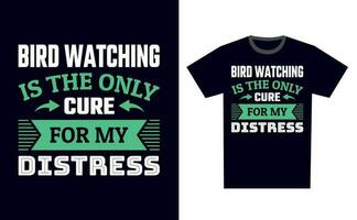 Bird Watching T Shirt Design Template Vector