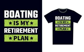 Boating T Shirt Design Template Vector