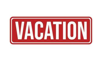 Vacation Rubber Stamp Seal Vector