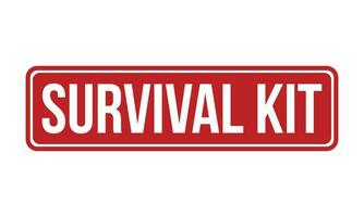 Survival Kit Rubber Stamp Seal Vector