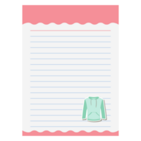 Paper Note Hoodie Jacket Bullet Journal Sticker Clothing png