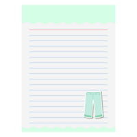 Paper Note Jeans Bullet Journal Sticker Clothing png