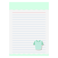 Paper Note Collared shirt Bullet Journal Sticker Clothing png